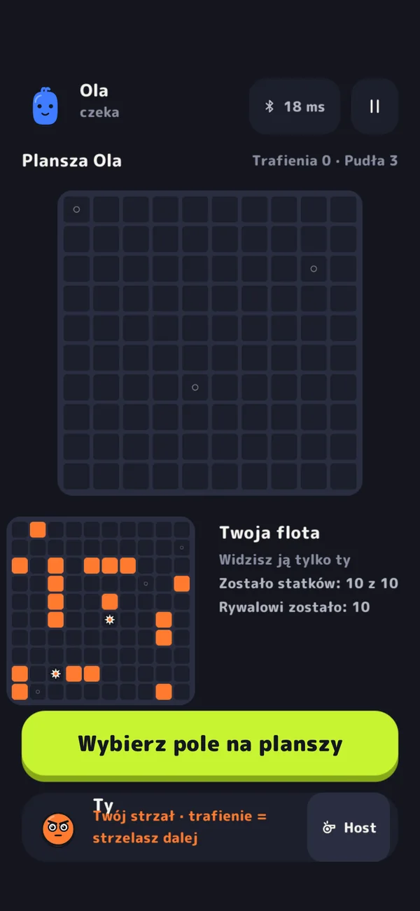 Statki: zrzut ekranu z gry